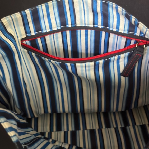 Vera Bradley Anchor Tote in blue Seaside Paisley with rope handles - Picture 5 of 9